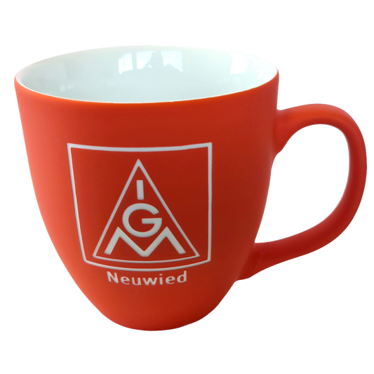 IG Metall Porzellan Tasse Jumbo