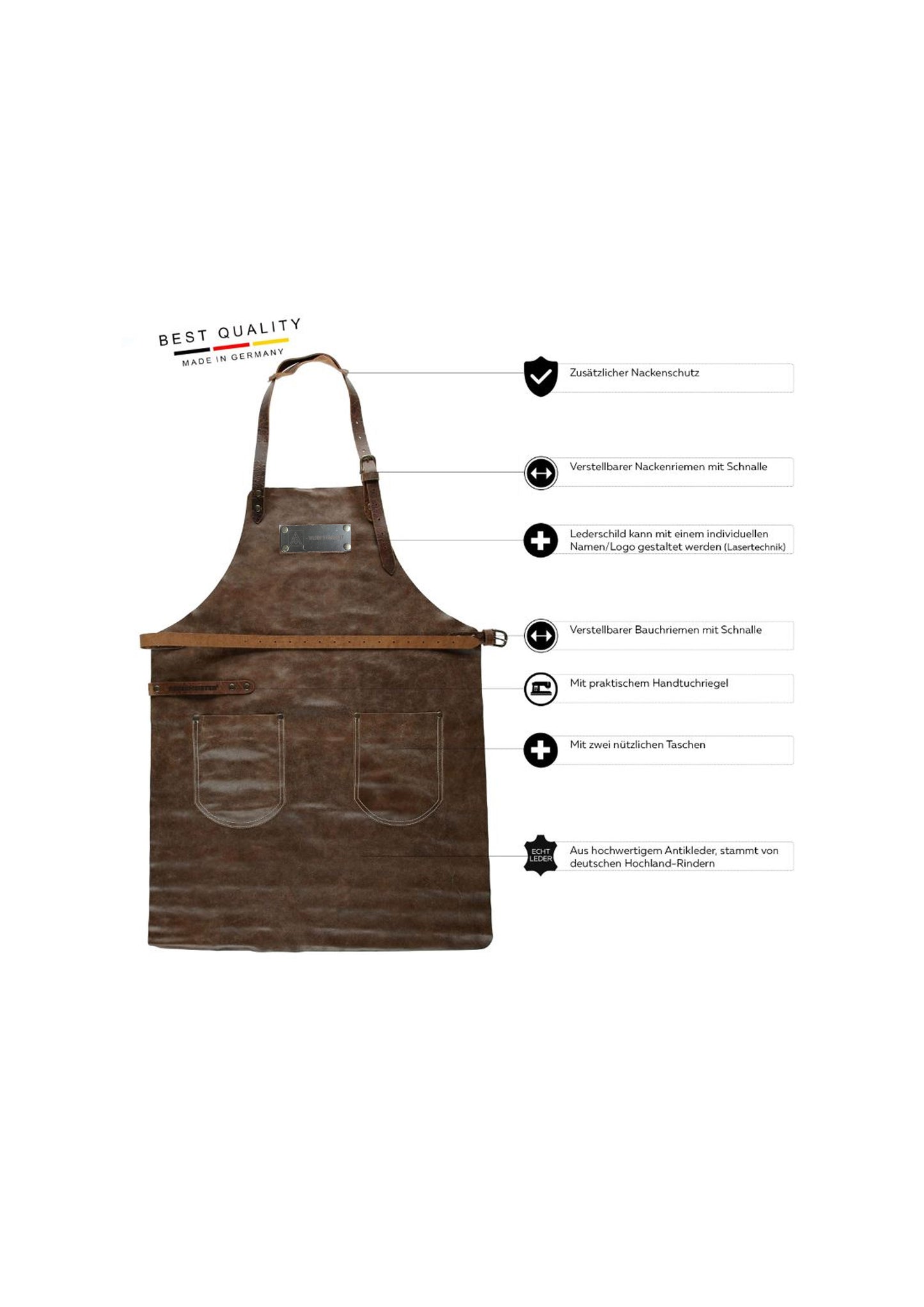 FEUERMEISTER® Lederschürze